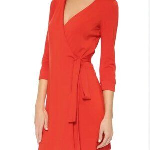 Diane Von Furstenberg Red Wrap Dress